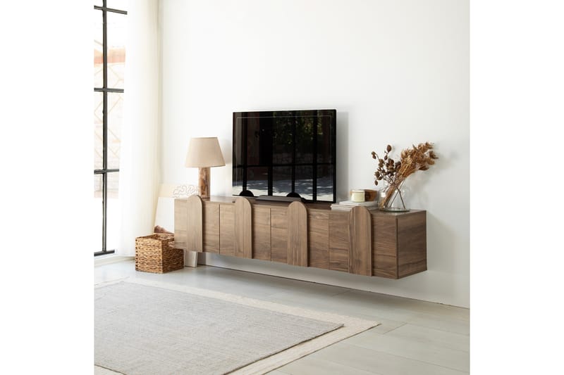 Malpani TV-Bord 180 cm - Valnød finér - TV-borde