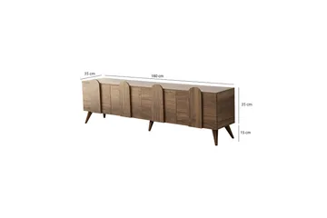 Malpani TV-Bord 180 cm - Valnød finér - Møbler - TV borde & mediemøbler - TV-borde