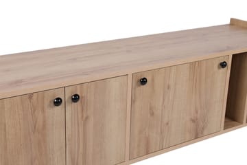 Maolina Retro Tv-bord 150 cm med Opbevaring i Træ - Lysebrun - Møbler - TV borde & mediemøbler - TV-borde