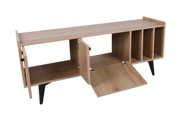 Maolina Retro Tv-bord 150 cm med Opbevaring i Træ - Lysebrun - Møbler - TV borde & mediemøbler - TV-borde