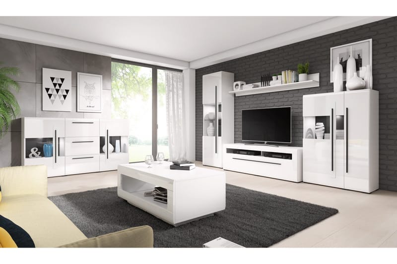 Maricruz TV-Bord 160 cm - Hvid - Møbler - TV borde & mediemøbler - TV-borde