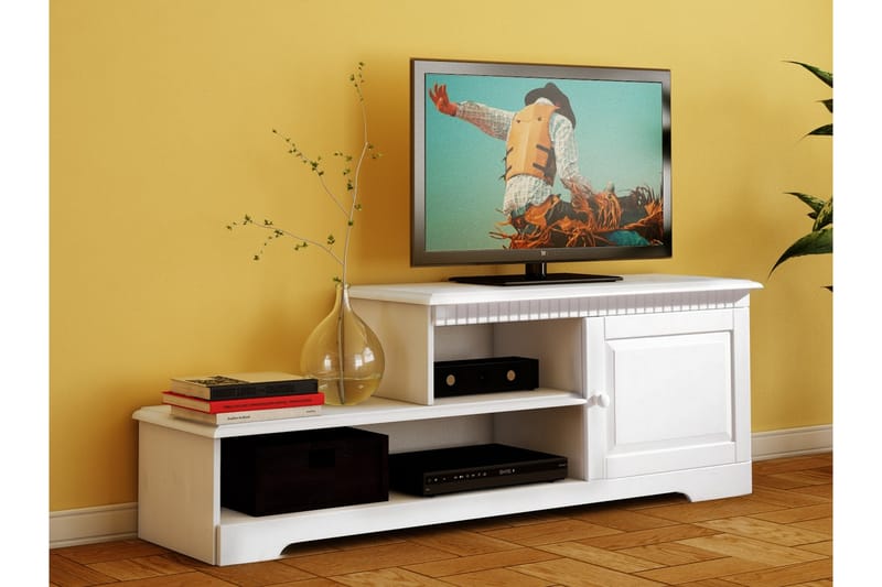 Marlies tv-bord 160x55 cm - hvid - Møbler - TV borde & mediemøbler - TV-borde