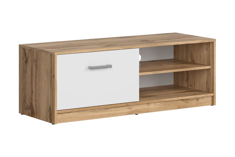 Matos TV-Bord 118,5 cm - Træ/Natur/Hvid - Møbler - TV borde & mediemøbler - TV-borde