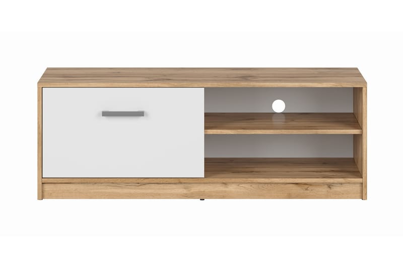 Matos TV-Bord 118,5 cm - Træ/Natur/Hvid - Møbler - TV borde & mediemøbler - TV-borde