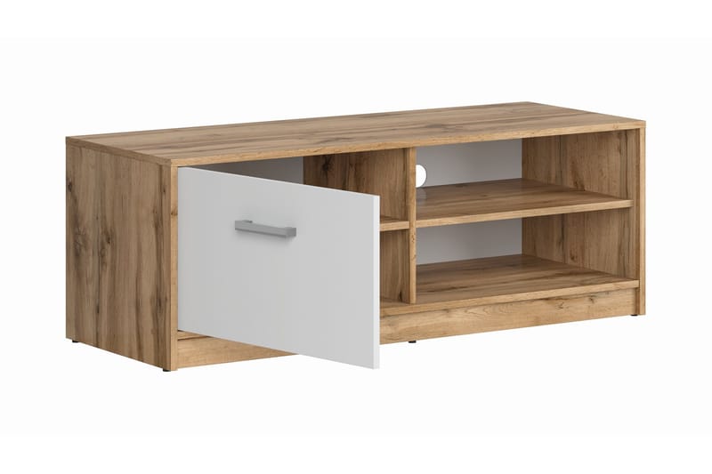 Matos TV-Bord 118,5 cm - Træ/Natur/Hvid - Møbler - TV borde & mediemøbler - TV-borde