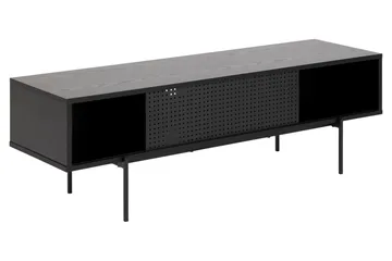 Mehoopany Fritstående Tv-bord 140 cm med Opbevaring i Malet Træ - Sort - Møbler - TV borde & mediemøbler - TV-borde