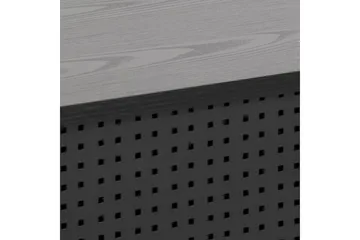 Mehoopany Fritstående Tv-bord 140 cm med Opbevaring i Malet Træ - Sort - Møbler - TV borde & mediemøbler - TV-borde