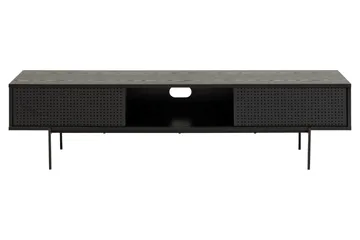 Mehoopany Fritstående Tv-bord 180 cm med Opbevaring i Mørkt Træ - Sort - Møbler - TV borde & mediemøbler - TV-borde