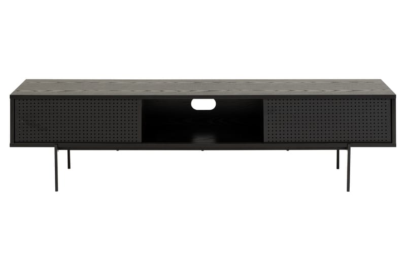 Mehoopany Fritstående Tv-bord 180 cm med Opbevaring i Mørkt Træ - Sort - Møbler - TV borde & mediemøbler - TV-borde
