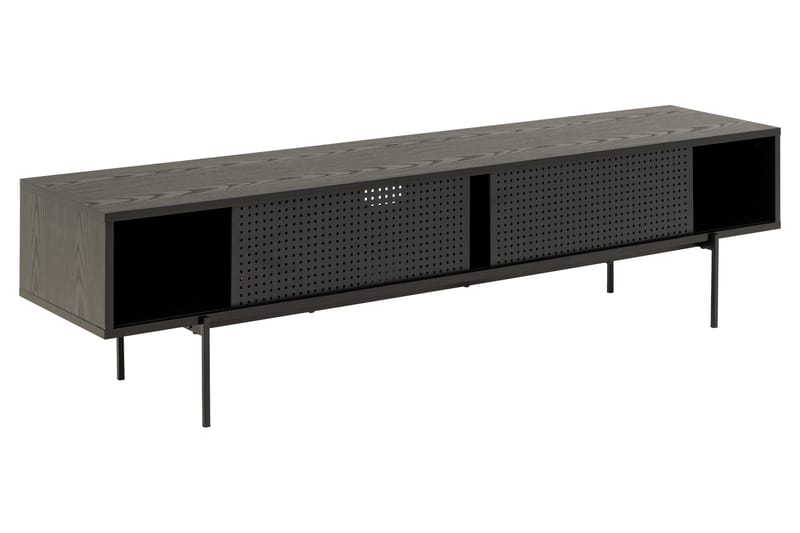 Mehoopany Fritstående Tv-bord 180 cm med Opbevaring i Mørkt Træ - Sort - Møbler - TV borde & mediemøbler - TV-borde