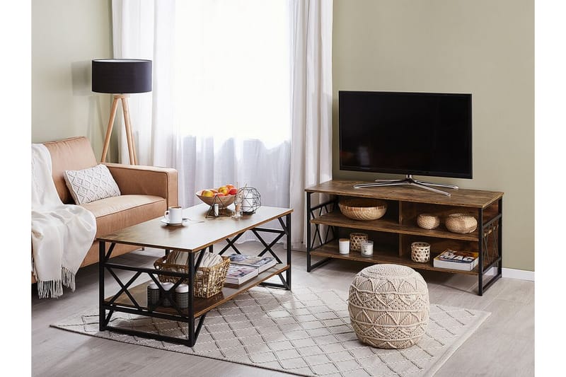 Melnychuk TV-Bord 120 cm - Brun - Møbler - TV borde & mediemøbler - TV-borde