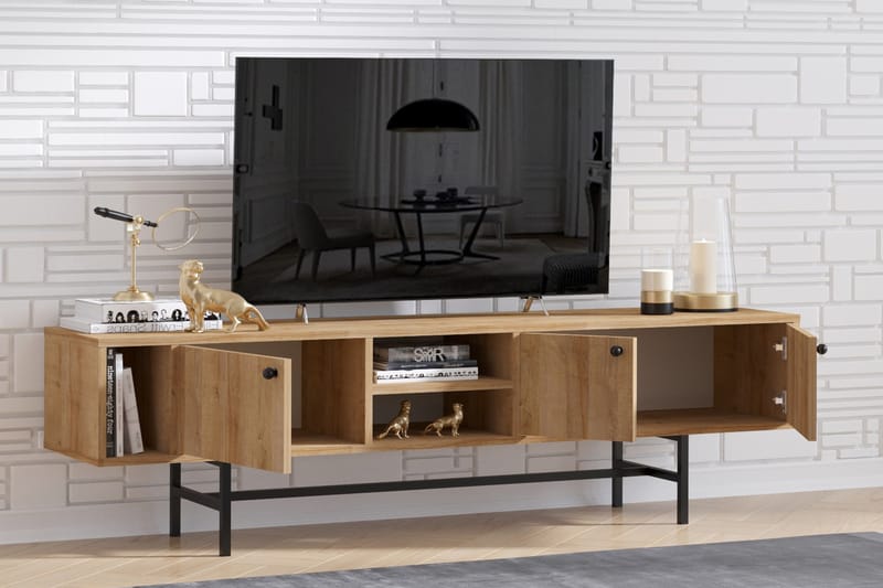 Melsliden TV-Bord 180 cm - Brun - TV-borde