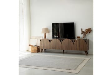 Mesta Fritstående Tv-bord 180 cm med Opbevaring i Valnød - Brun - Møbler - TV borde & mediemøbler - TV-borde