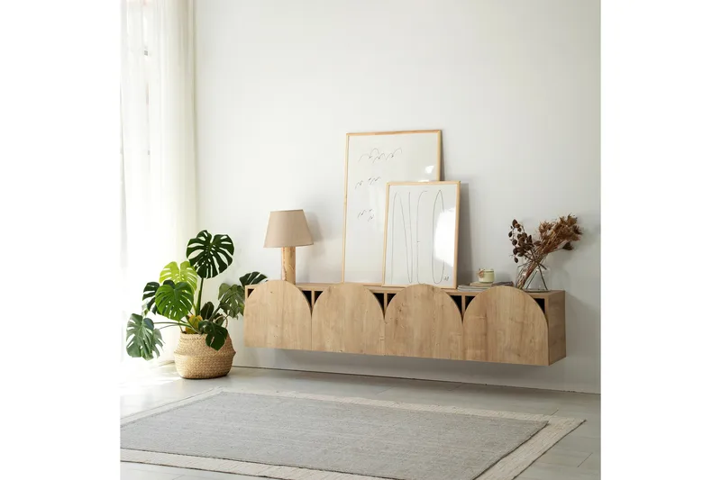 Mesta TV-Bord 180 cm - Oak - Møbler - TV borde & mediemøbler - TV-borde