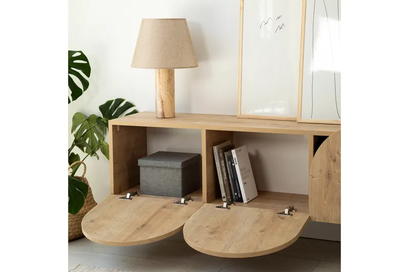 Mesta TV-Bord 180 cm - Oak - Møbler - TV borde & mediemøbler - TV-borde