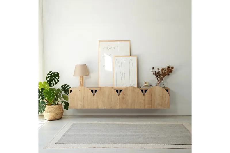 Mesta TV-Bord 180 cm - Oak - Møbler - TV borde & mediemøbler - TV-borde