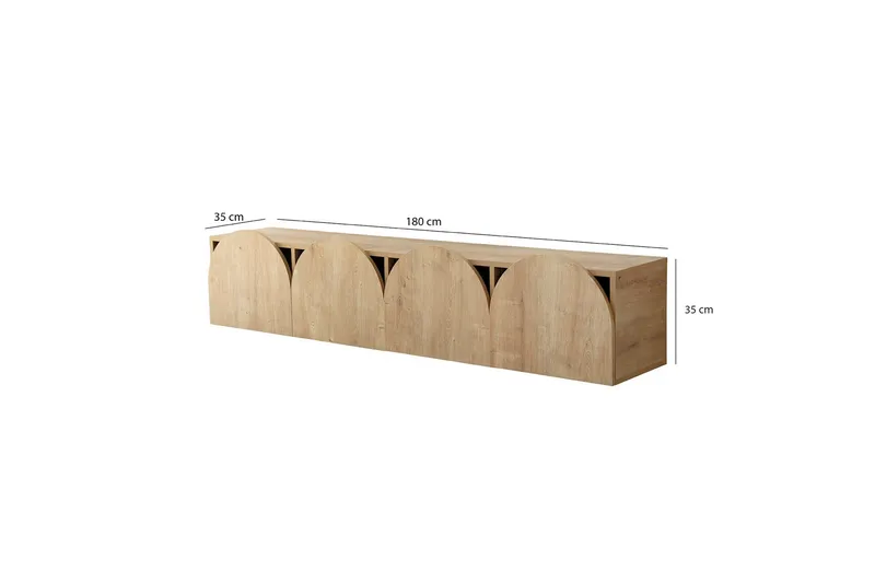 Mesta TV-Bord 180 cm - Oak - Møbler - TV borde & mediemøbler - TV-borde
