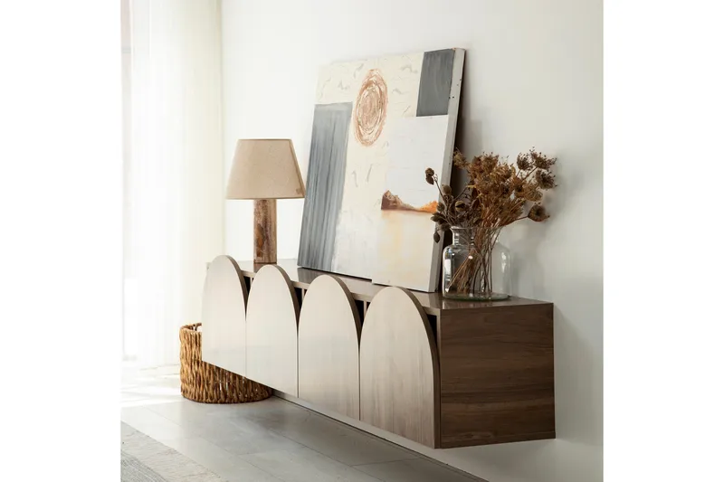 Mesta TV-Bord 180 cm - Valnød finér - Møbler - TV borde & mediemøbler - TV-borde