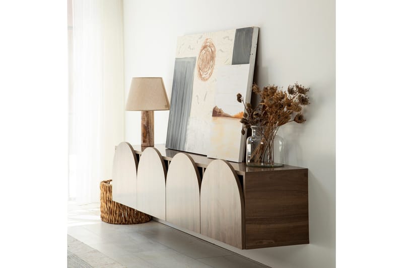 Mesta TV-Bord 180 cm - Valnød finér - Møbler - TV borde & mediemøbler - TV-borde