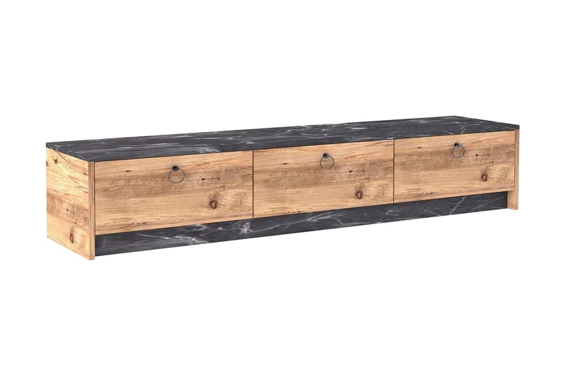 Mezydlo TV-Bord 160 cm - Valnød|Sort - Møbler - TV borde & mediemøbler - TV-borde