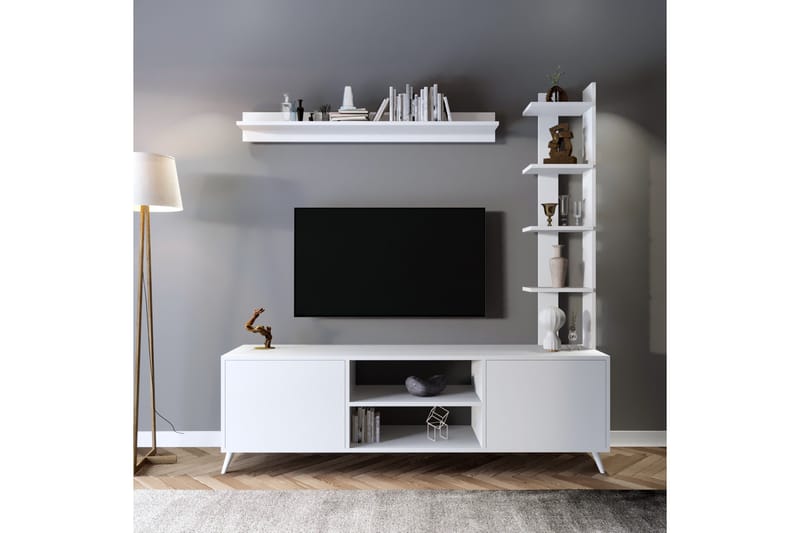 Milandes TV-Bord 180 cm - Hvid - Møbler - TV borde & mediemøbler - TV-borde