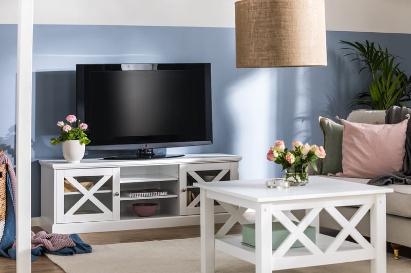 Milla TV-Bord 150 cm - Mat Hvid - Møbler - TV borde & mediemøbler - TV-borde