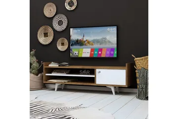 Mod Design TV-bænk 120 cm - Træ/hvid - Møbler - TV borde & mediemøbler - TV-borde
