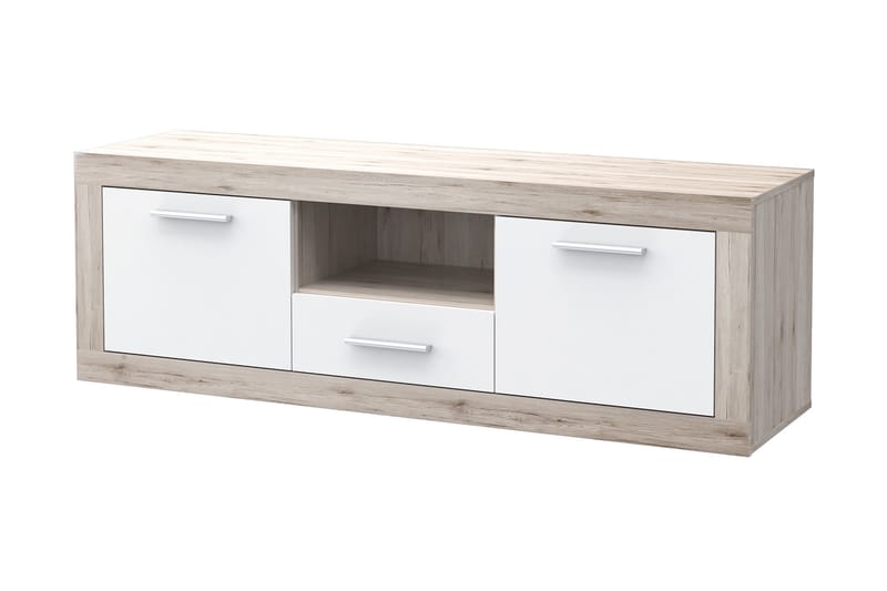 Mohaned TV-Bord 148 cm - Brun/hvid - Møbler - TV borde & mediemøbler - TV-borde