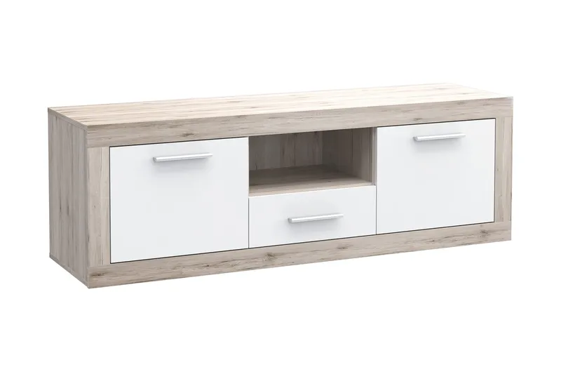 Mohaned TV-Bord 148 cm, Brun/hvid