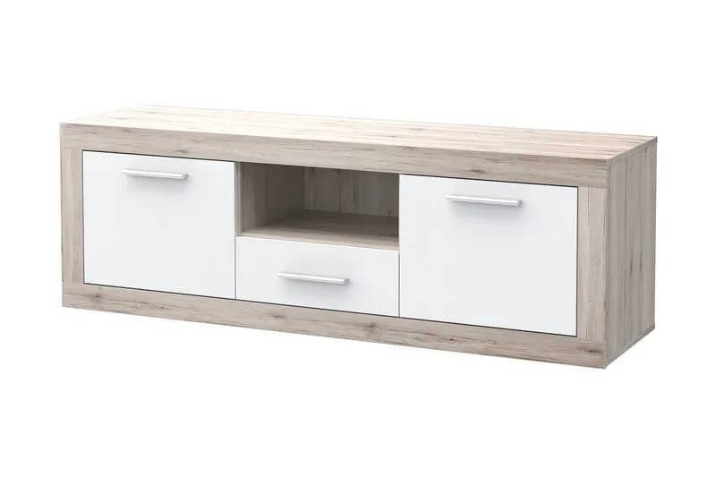 Mohaned TV-Bord 148 cm - Brun/hvid - Møbler - TV borde & mediemøbler - TV-borde