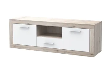 Mohaned TV-Bord 148 cm - Brun/hvid - Møbler - TV borde & mediemøbler - TV-borde