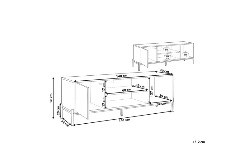 TV-bord Moines - Møbler - TV borde & mediemøbler - TV-borde