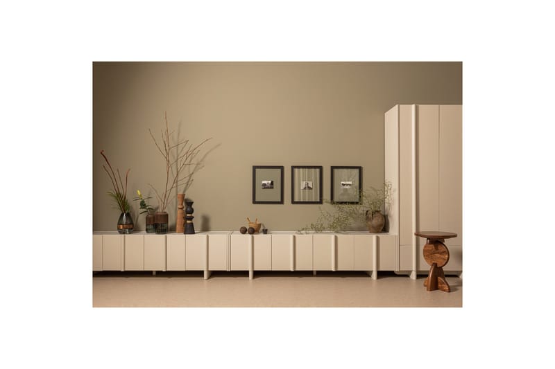 Morya TV-bord 46 cm - Beige - Møbler - TV borde & mediemøbler - TV-borde