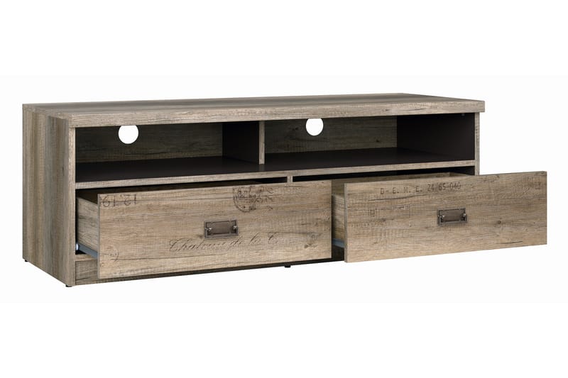 Movico TV-Bord 120 cm - Træ/Natur/Grå - Møbler - TV borde & mediemøbler - TV-borde