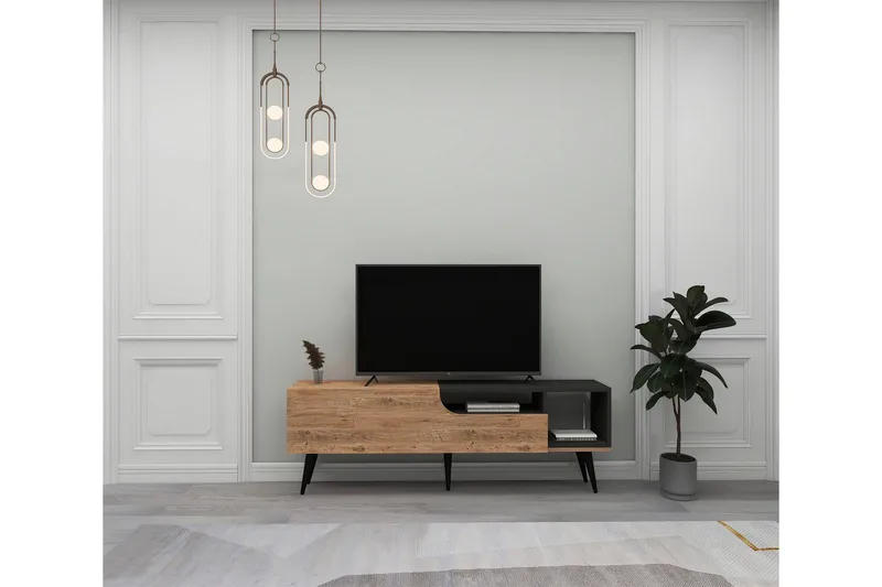 Mul TV-Bord 150 cm - Brun/Antracit - Møbler - TV borde & mediemøbler - TV-borde