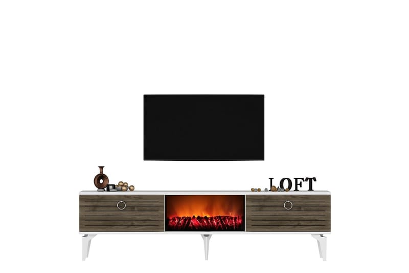 Mula TV-Bord 150 cm - Valnød finér - Møbler - TV borde & mediemøbler - TV-borde