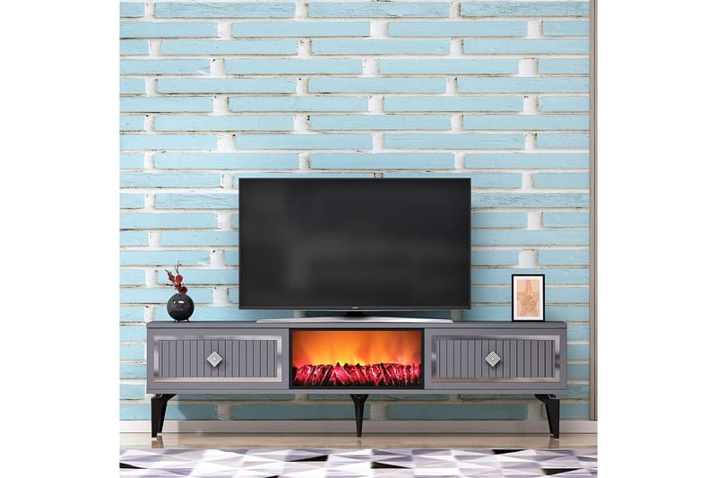 Munda TV-Bord 150 cm - Sølv - Møbler - TV borde & mediemøbler - TV-borde
