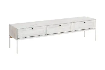 Munira tv-bord 175 cm - Beige/hvid - Møbler - TV borde & mediemøbler - TV-borde