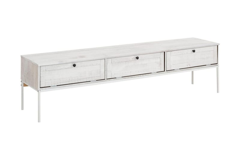Munira tv-bord 175 cm - Beige/hvid - Møbler - TV borde & mediemøbler - TV-borde