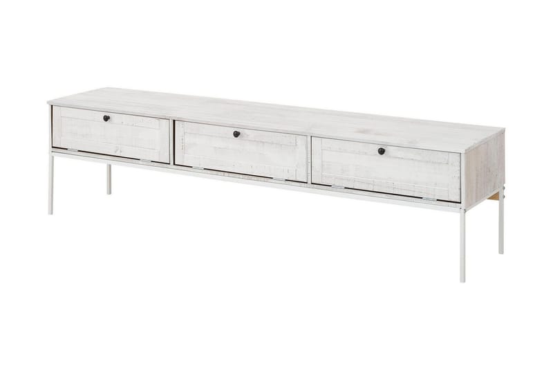 Munira tv-bord 175 cm - Beige/hvid - Møbler - TV borde & mediemøbler - TV-borde