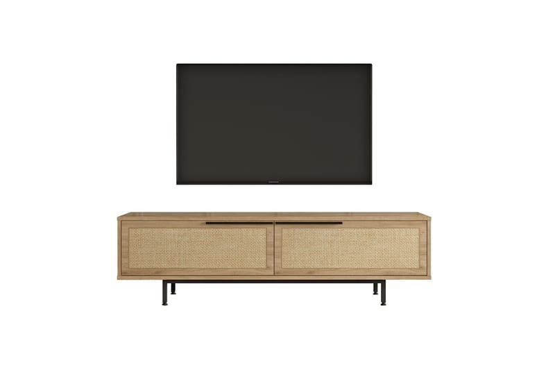 Munish TV-Bord 160 cm - Oak/Valnød finér - TV-borde