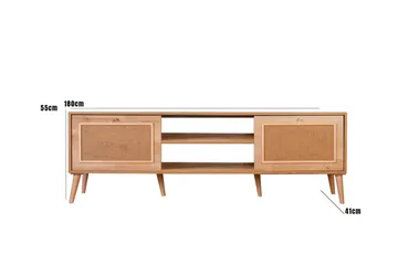 Munnia TV-Bord 180 cm - Oak - Møbler - TV borde & mediemøbler - TV-borde
