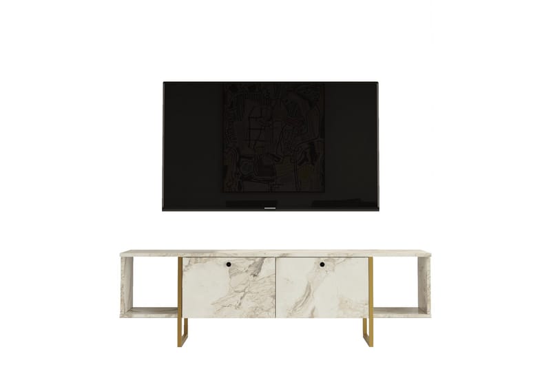 Mushir TV-Bord 160 cm - Hvid - Møbler - TV borde & mediemøbler - TV-borde