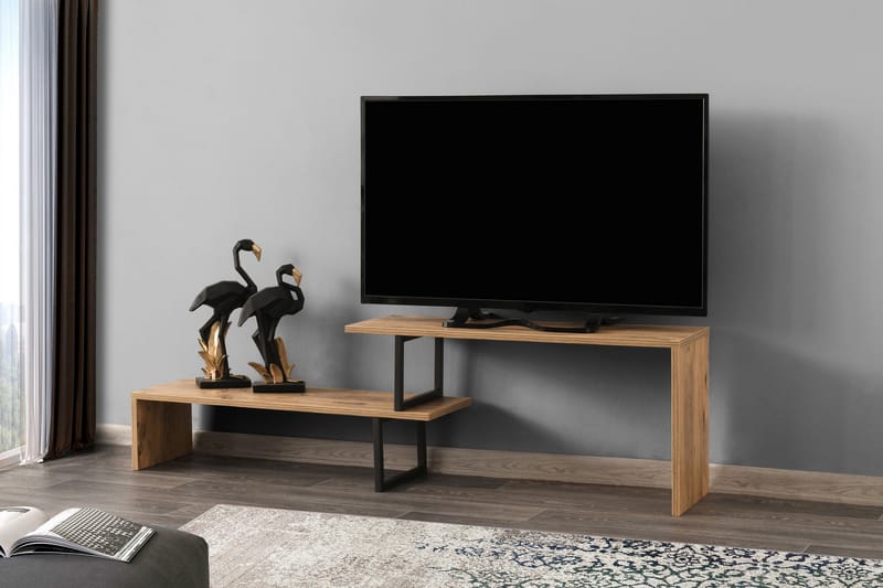Myrvallen TV-Bord 120 cm - Sort/Brun - TV-borde
