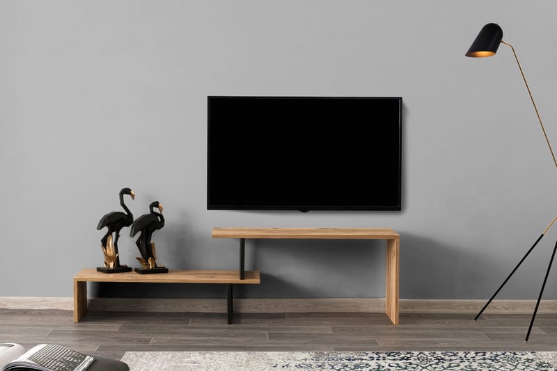 Myrvallen TV-Bord 120 cm - Sort/Brun - TV-borde