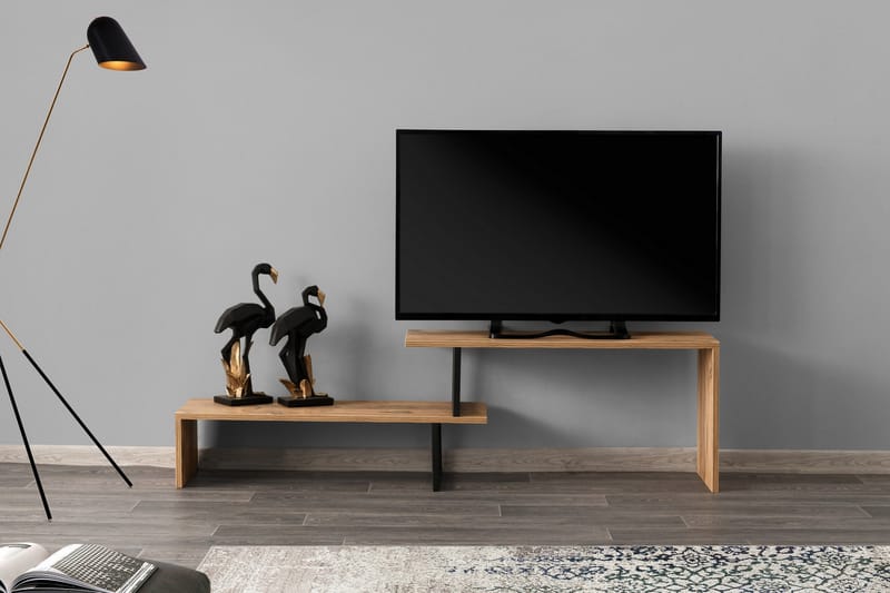 Myrvallen TV-Bord 120 cm - Sort/Brun - TV-borde