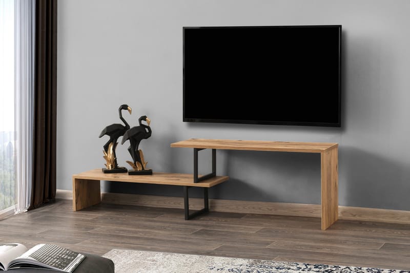 Myrvallen TV-Bord 120 cm - Sort/Brun - TV-borde