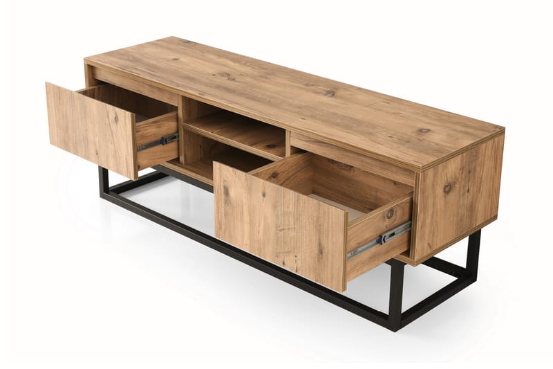 Myrvallen TV-Bord 180 cm - Sort/Brun - Møbler - TV borde & mediemøbler - TV-borde