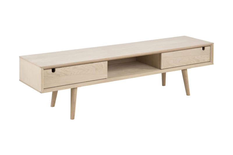 Myrviken TV-Bord 160 cm - Hvidpigmenteret Eg - Møbler - TV borde & mediemøbler - TV-borde