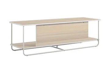 Nadzeya Fritstående Tv-bord 152,9 cm med Opbevaring i Træ med Metalramme - Beige - Møbler - TV borde & mediemøbler - TV-borde